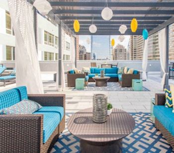 Fully furnished resident sky deck